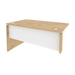 Стол-приставка левый к опорным элементам ОНИКС О.СПР-3.8Л Тиквуд Светлый/Белый / ONIX O.SPR-3.8L