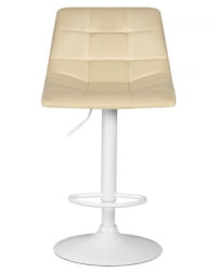 Стул барный ДОБРИН ТАИЛОР ВХИТЕ (бежевый велюр (МДЖ9-10)) 2 шт / DOBRIN TAILOR WHITE (MJ9-10))