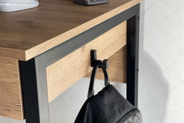 Стол Юниор СМУ-01 дуб крафт золотой/черный муар / SMU-01