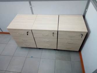 Тумба подкатная с 3-мя ящиками Твин 14.10.10 Туя / Twin