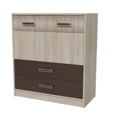 Комод Румба 4-4424 Дуб сонома Венге