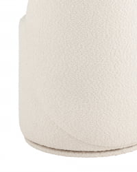 Пуф Лореен вращающийся букле Белый / Loreen