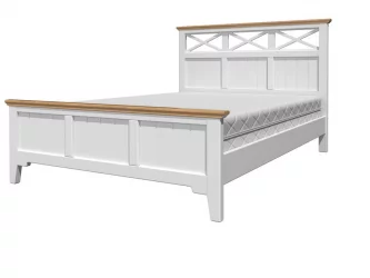 Кровать из массива Грация 5 200х160 Белый Античный Сосна