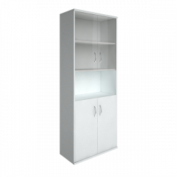Шкаф высокий широкий Рива А.СТ-1.4 Белый / Riva