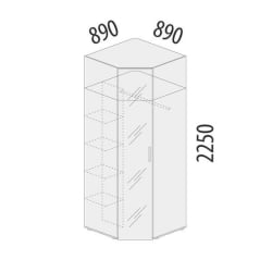 Детский шкаф Николь 901.09