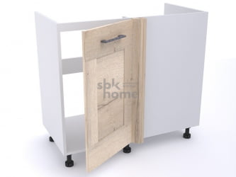 Стол под мойку угловой СМУ-100 левый, Дублин (900*470*820) Дуб галифакс белый, 21614