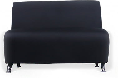 Диван экокожа Интер хром 2х местный Еуролине-9100 / Euroline-9100