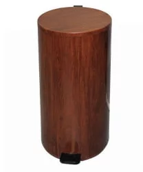 Урна с педалью 40 л (вишня)