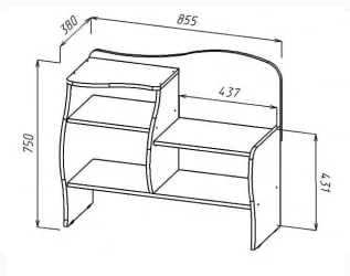 Тумба Волна Ясень шимо