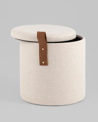 Пуф с ящиком Эркки КСС белый / XS