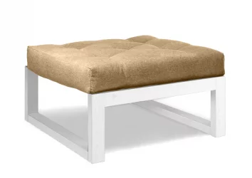 Пуфик Демоку СТ бежевый_белый / Demoku