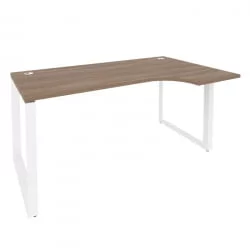 Стол эргономичный правый на О-образном м/к ОНИКС О.МО-СА-1Р Дуб Аризона/Белый / ONIX O.MO-SA-1R
