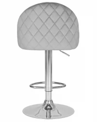Стул барный ДОБРИН МИЛАНА Серый велюр МДЖ9-75 / DOBRIN MILANA MJ9-75
