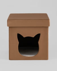 Пуф складной с ящиком Сторе Пет коричневый / Store Pet