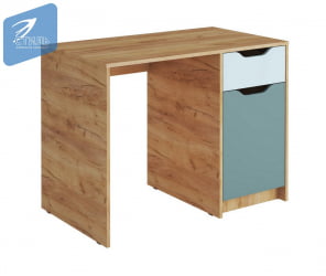 Стол письменный РИCХ СП-001 Мята/Сумеречный голубой/дуб крафт золотой / RICH