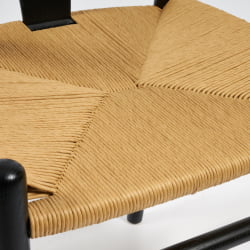 Стул ВИСХБОНЕ (мод.CБ2212) дерево вяз, 57*50.5*79.5, черный / WISHBONE (mod.CB2212)