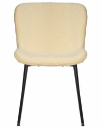Стул обеденный ДОБРИН МИЛО (черные ножки, кремовый букле (УФ992-02)) / DOBRIN MILO (UF992-02))