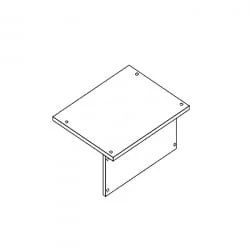Столешница одноместная АЛц.С1ПК-16/0,4