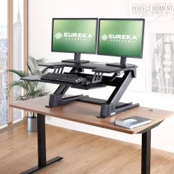 Регулируемая подставка на стол для монитора и ноутбука ЕРК-CВ-ПРО36Б Черная / ERK-CV-PRO36B