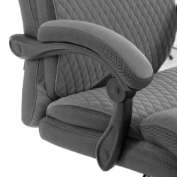 Кресло руководителя Чиеф металБЛ велюр/ткань, серый, 29/ТВ-12 / Chief metalBL 29/TW-12