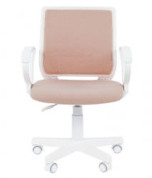 Детское кресло CХАИРМАН ТИН (КИДС) 112 белый пластик БАРНИ (БАРНИ) Зефир / CHAIRMAN (KIDS) (BARNI)