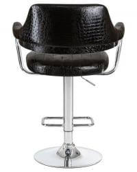 Стул барный ДОБРИН CХАРЛЙ (черный крокодил) 2 шт / DOBRIN CHARLY