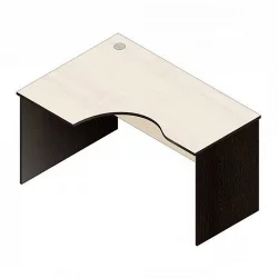 Стол компьютерный угловой Р.СКУ-14 (левый) венге/дуб