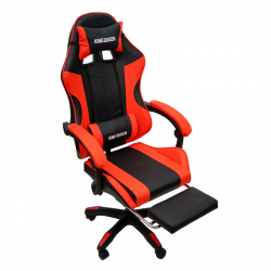 Кресло 1209-1 КИНГКУЕЕН, цвет черный/красный, 1209-1-блаcк-ред-масс / KINGQUEEN, 1209-1-black-red-mass