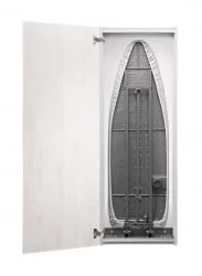 Шкаф со встроенной гладильной доской Ирон Слим Еко (левый) Беленый дуб / Iron Slim Eco