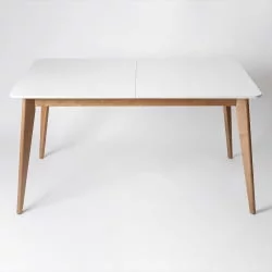 Стол обеденный Пегас Плус 160кс95 Морилка Орех Эмаль белая / Plus 160x95