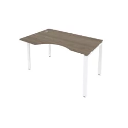 Стол письменный МЕТАЛ СЙСТЕМ Б.СА-2 Л Вяз/Белый / METAL SYSTEM