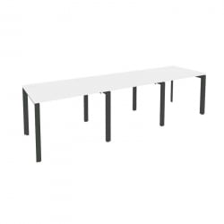 Рабочая станция на П-образном м/к ОНИКС О.МП-РС-3.1.8 Белый Бриллиант/Антрацит / ONIX O.MP-RS-3.1.8