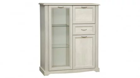 Шкаф для посуды Сохо 32.09 Бетон пайн белый