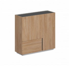 Шкаф левый Оливер ОЛ-060-20-17.ГН.ГН.ГН.Л Гикори натуральный / Oliver OL-060-20-17.GN.GN.GN.L