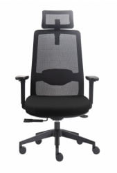 Кресло офисное Cросс Черный / Cross