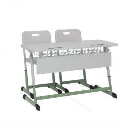 Школьная парта НОМАД (рост 3-7) Голубой/Серый / NOMAD