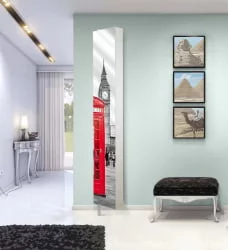 Поворотный зеркальный шкаф Лупо Арт Белый / Lupo Art