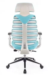 Эргономичное кресло Ерго Блаcк ткань Бирюзовый / Ergo Black