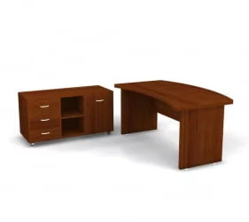 Тумба правая с замком Танго ТМ9-04Р Орех / ТМ9-04R