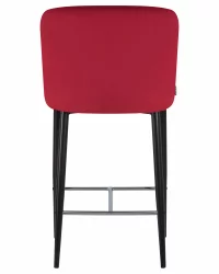 Стул полубарный ДОБРИН CХРИСТИАН 65  Бордовый велюр В108-85 / DOBRIN CHRISTIAN V108-85