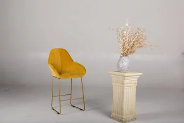 Стул полубарный Кент (ПБ) Браун/Линк Золото / Kent