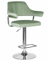 Стул барный ДОБРИН CХАРЛЙ Пудрово-мятный велюр МДЖ9-87 / DOBRIN CHARLY MJ9-87