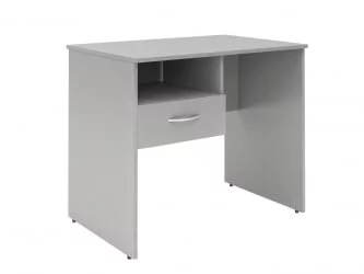 Стол письменный (С-900) Л с левой подвесной тумбой Серый / (S-900) L