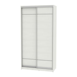 Шкаф-купе белый лдсп Б-220х120х60-2(ВД-Д7Д7) / B-220х120х60-2(ВД-D7D7)