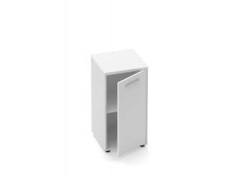 Шкаф 1 узкий закрытый Дека 10.08.11Пр Белый / Deka