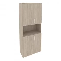 Шкаф высокий широкий (4 низких фасада ЛДСП) ОНИКС О.СТ-1.5 Дуб Аттик / ONIX O.ST-1.5