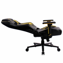 Геймерское кресло БРАБИКС ПРЕМИУМ Танос ГМ-180 черное/желтое / BRABIX PREMIUM Tanos GM-180