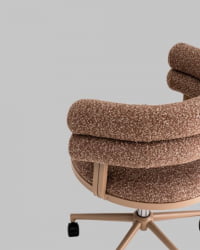 Стул офисный Понтй светло-коричневый бежевые ножки / Ponty