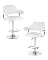Стул барный ДОБРИН CХАРЛЙ (белый) 2 шт / DOBRIN CHARLY