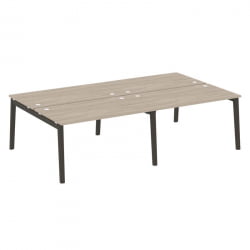 Рабочая станция Оникс Вуд OW.D.RS-4.3.8 Дуб Аттик/Дуб Темный/Металл Антрацит 2760*1635*750